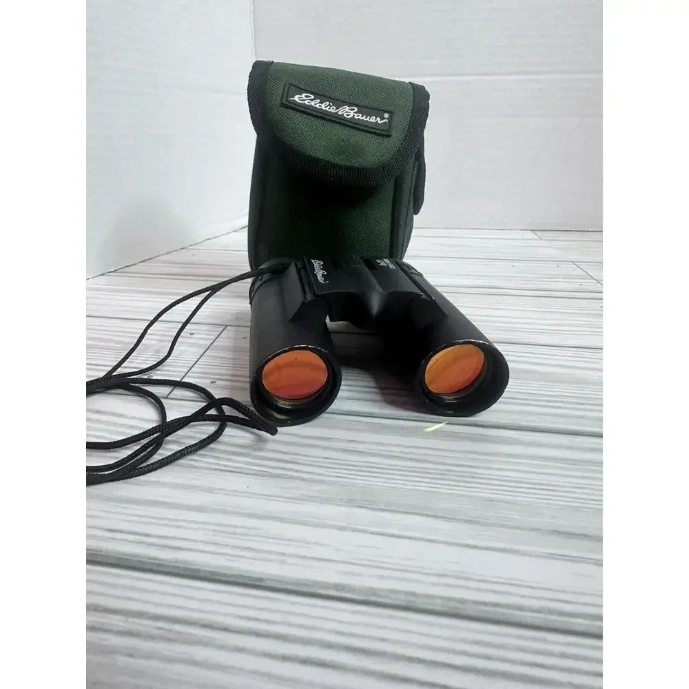 Eddie Bauer Binoculars 8x21 With Case Preowned Hunting Nature Watching